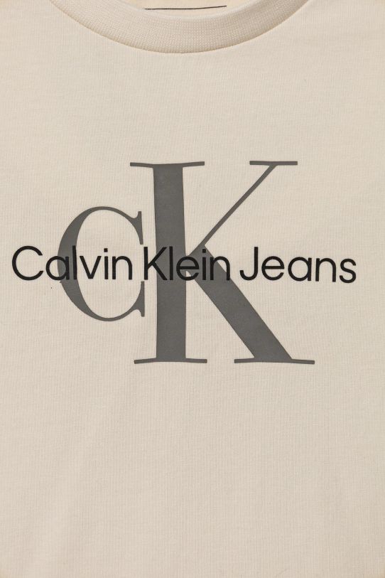 Dječaci Dječja majica dugih rukava Calvin Klein Jeans IN0IN00005.PPYA bež