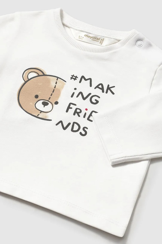 Chłopiec Mayoral Newborn longsleeve niemowlęcy 1038.1L.Newborn.PPYH biały