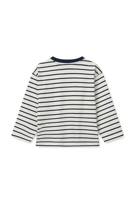 Băieți Liewood longsleeve din bumbac pentru copii Tyler Stripe Longsleeve T-shirt LW19811 alb