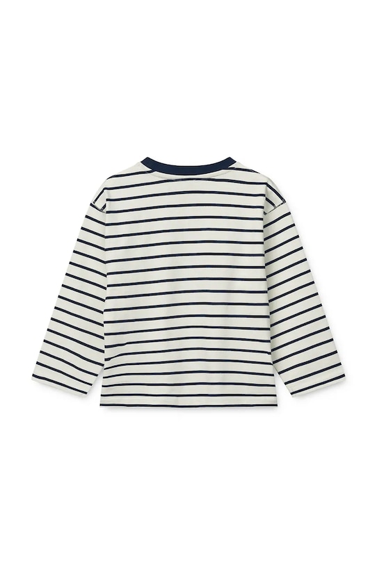 Deklice Otroška bombažna majica z dolgimi rokavi Liewood Tyler Stripe Longsleeve T-shirt LW19811 bela