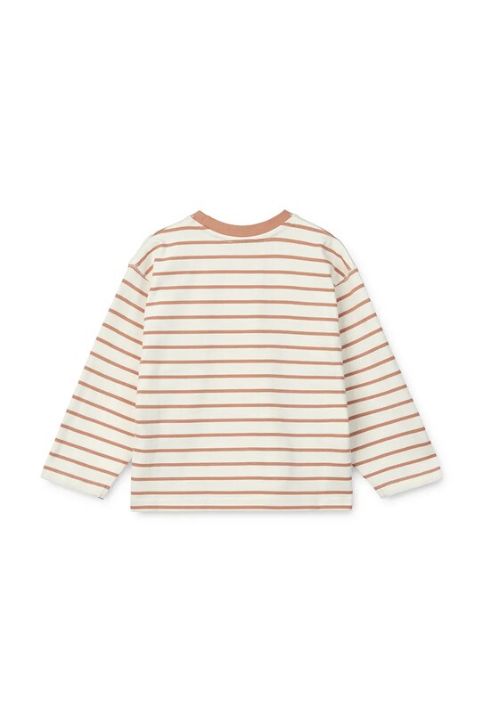 Liewood longsleeve din bumbac pentru copii Tyler Stripe Longsleeve T-shirt LW19811 portocaliu SS25