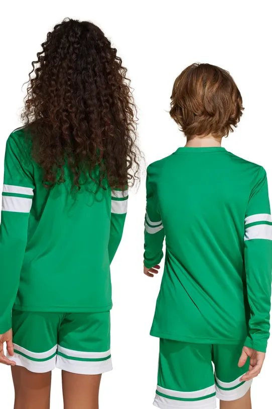 adidas Performance longsleeve dziecięcy JN7491 zielony SS25