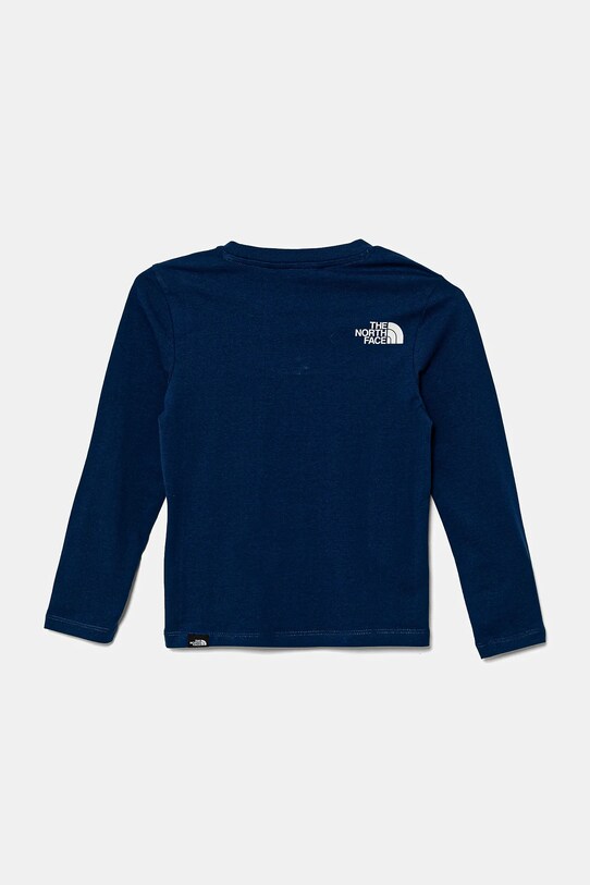 Детска блуза с дълги ръкави The North Face TEEN EASY LS TEE NF0A89J2D1R1 тъмносин SS25