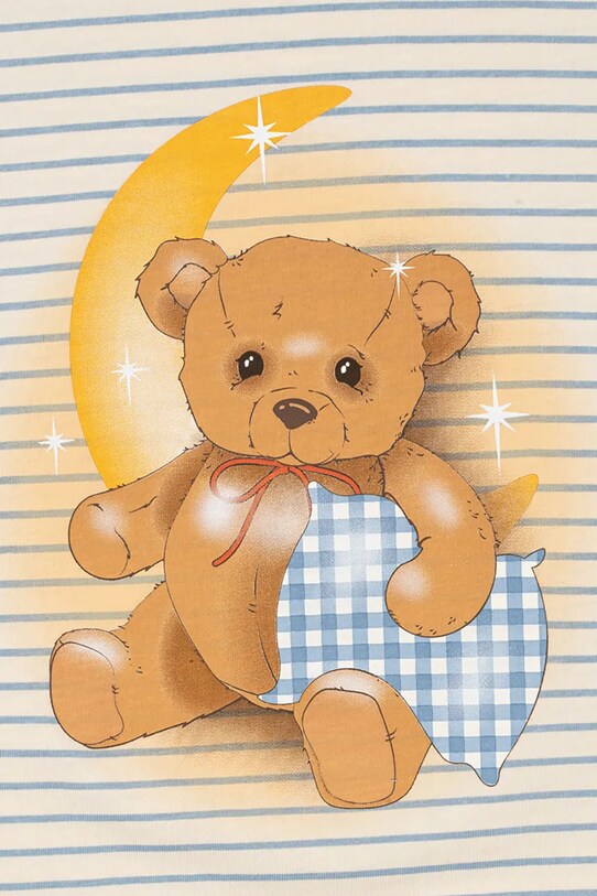 Chłopiec Konges Sløjd piżama bawełniana dziecięca GIO SET GOTS KS102596 beżowy