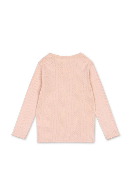 Konges Sløjd longsleeve bawełniany dziecięcy MINNA BLOUSE GOTS KS102814 różowy SS25
