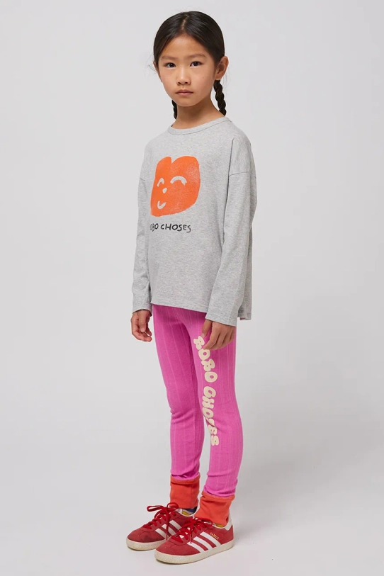 Bobo Choses longsleeve bawełniany dziecięcy Joyful Face 125AC136