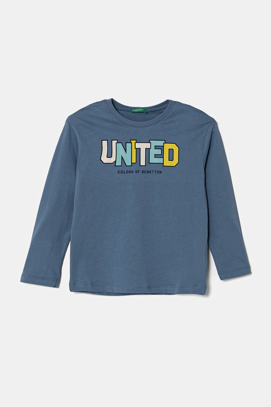 United Colors of Benetton longsleeve in cotone bambino/a prodotto per bambini blu 3I1XG10HS.P.Seasonal