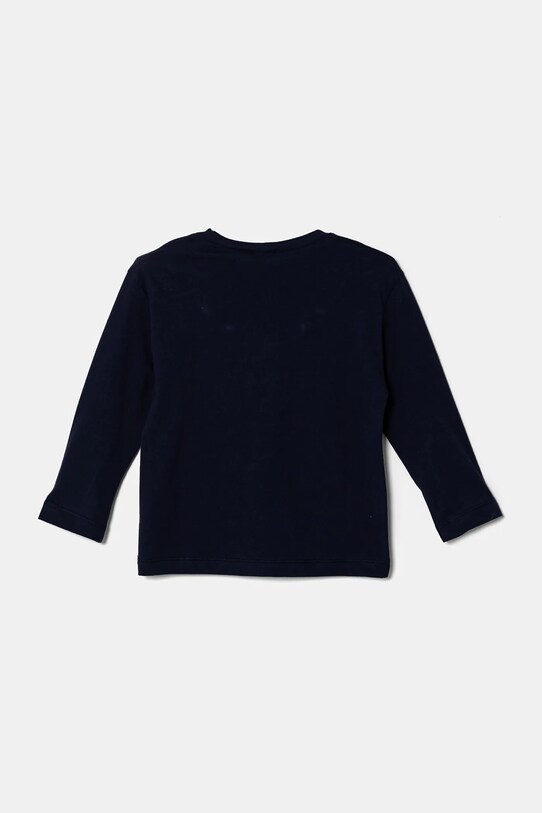 United Colors of Benetton longsleeve din bumbac pentru copii 3I1XG10HS.P.Seasonal bleumarin SS25