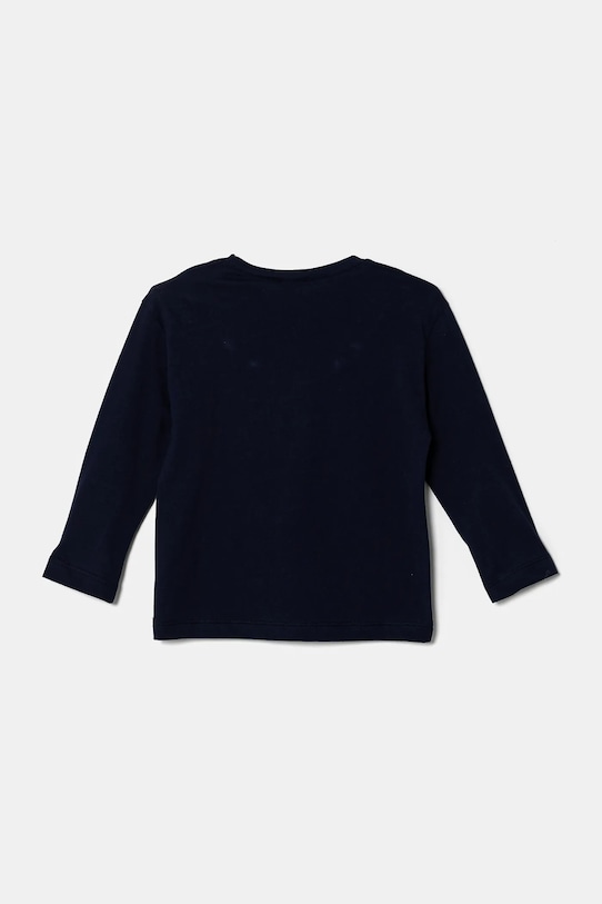 United Colors of Benetton longsleeve din bumbac pentru copii 3I1XG10HS.P.Seasonal bleumarin SS25