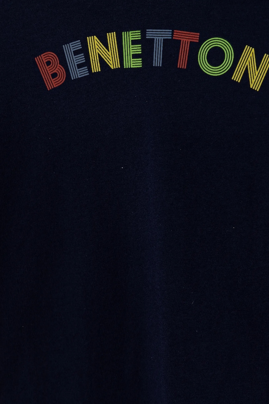 Băieți United Colors of Benetton longsleeve din bumbac pentru copii 3I1XG10HS.P.Seasonal bleumarin