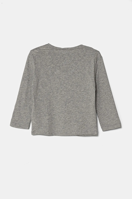 United Colors of Benetton longsleeve bawełniany dziecięcy 3I1XG10HS.P.Seasonal szary SS25