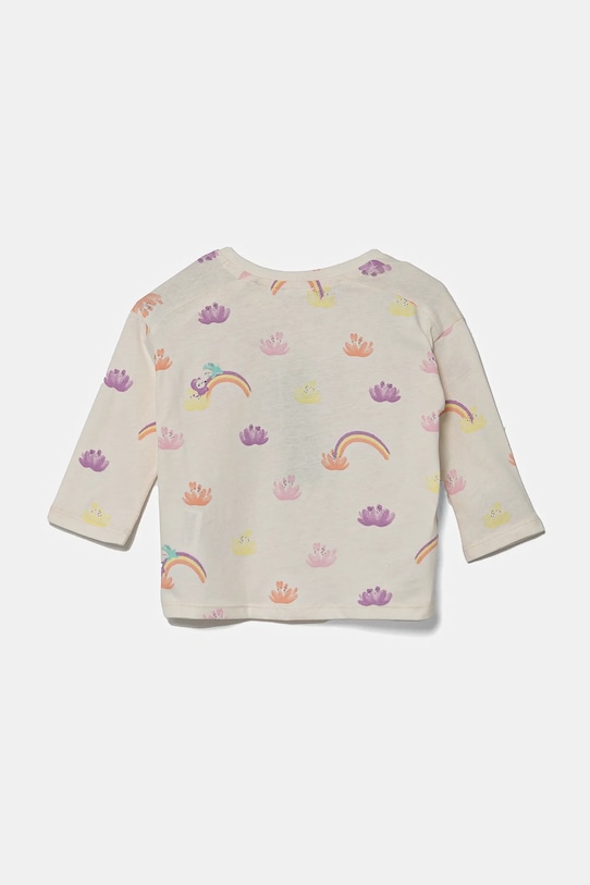 United Colors of Benetton longsleeve din bumbac pentru copii 3H12A1064.W.Seasonal bej SS25