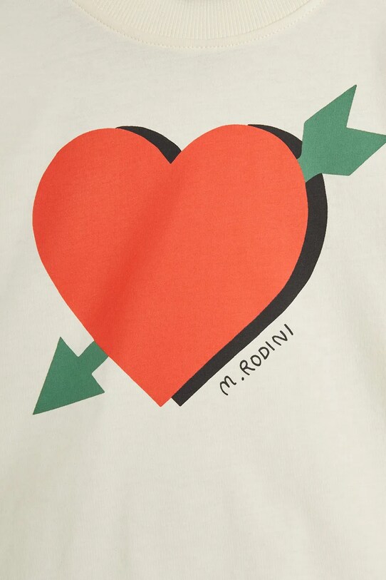 BIMBA Mini Rodini longsleeve in cotone bambino/a Arrowed heart 2522012511 beige