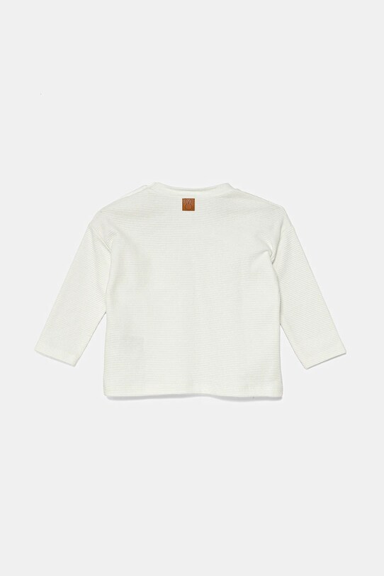 United Colors of Benetton baba pamut hosszú ujjú 3X3MA105Y.W.Seasonal fehér SS25