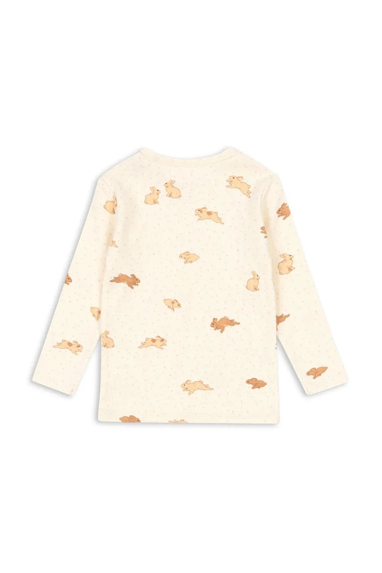 Konges Sløjd longsleeve bawełniany dziecięcy MINNIE BLOUSE GOTS KS103558 beżowy SS25