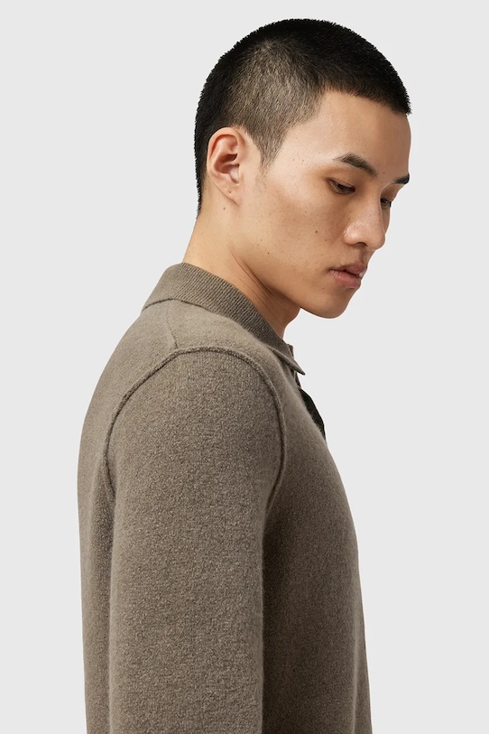 Oblečenie Sveter s prímesou vlny AllSaints STATTEN M038KA zelená