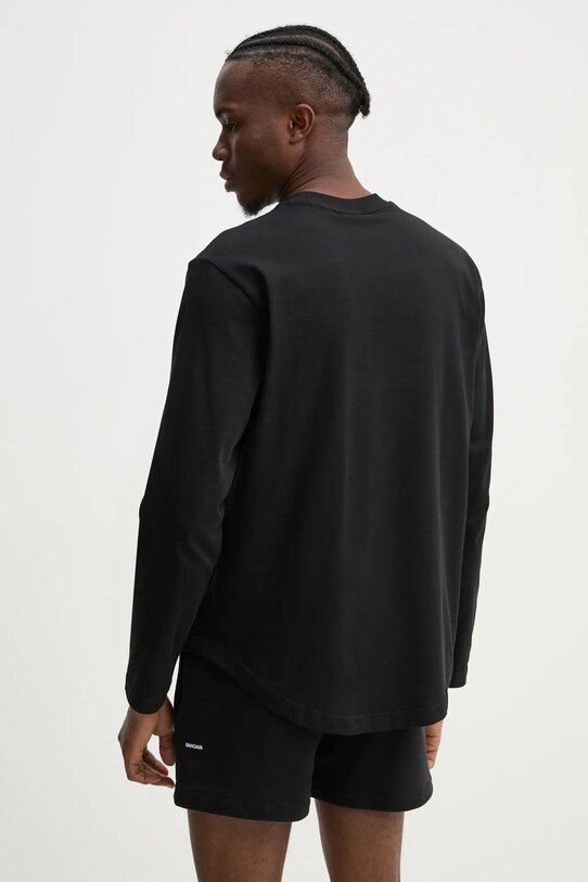 Одежда Хлопковый лонгслив Karl Lagerfeld Jeans A1M17043 чёрный