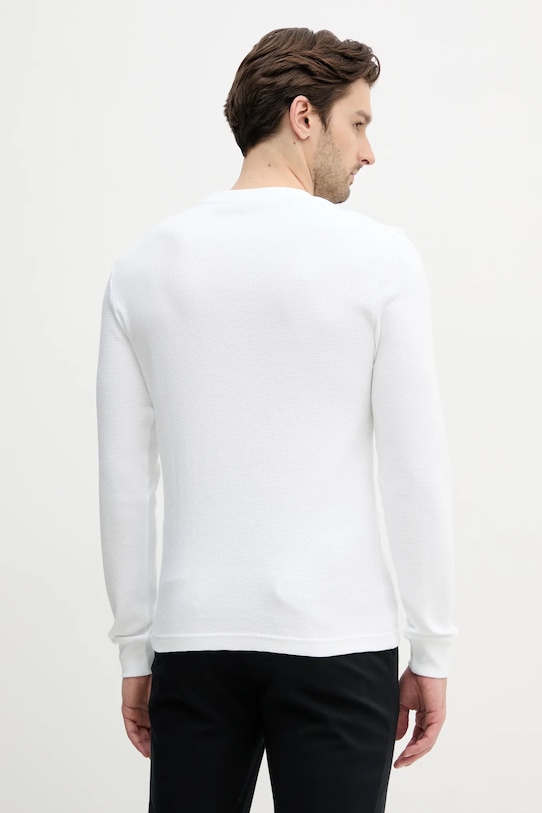 Ρούχα Βαμβακερή μπλούζα με μακριά μανίκια Calvin Klein Jeans J30J327117 λευκό