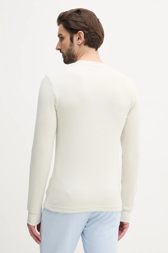 Одяг Бавовняний лонгслів Calvin Klein Jeans J30J327117 бежевий