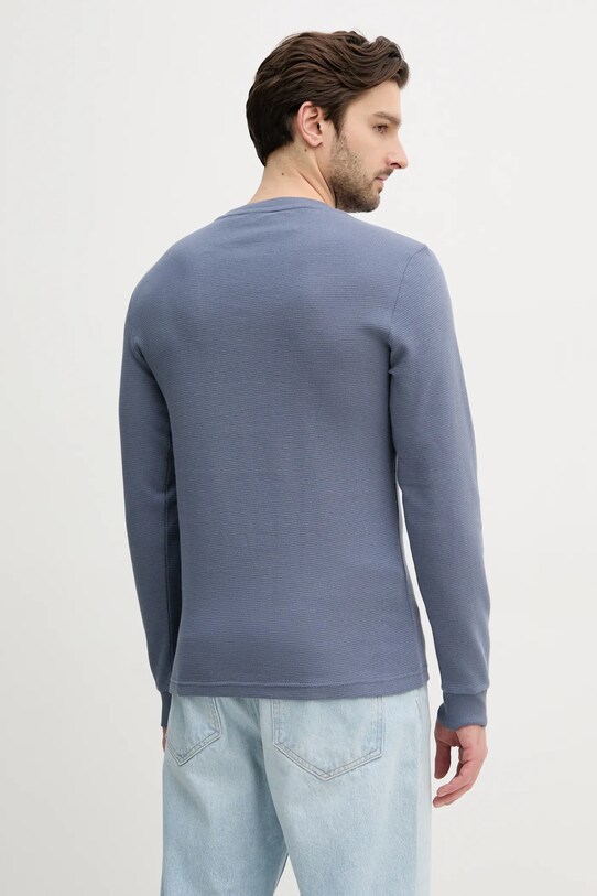 Дрехи Памучна блуза с дълги ръкави Calvin Klein Jeans J30J327117 син