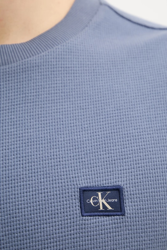Calvin Klein Jeans longsleeve bawełniany J30J327117 niebieski
