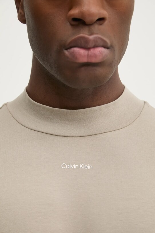Лонгслив Calvin Klein K10K113792 бежевый