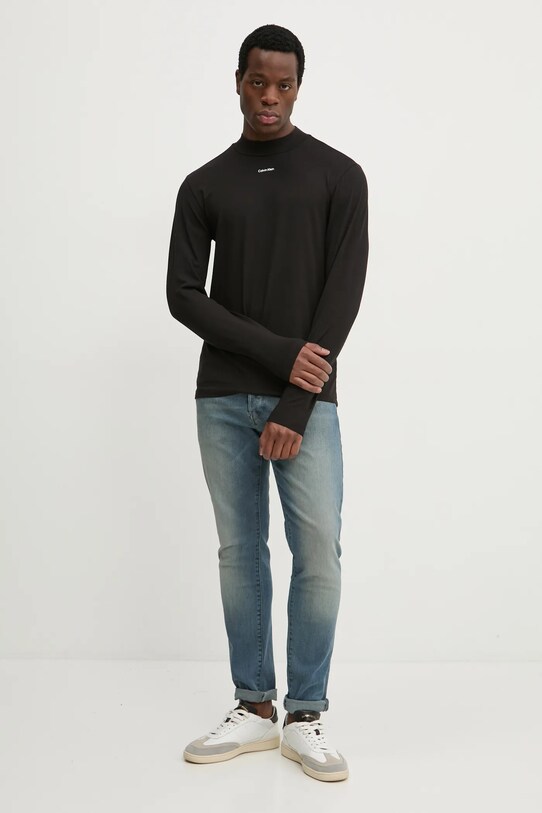 Лонгслив Calvin Klein K10K113792 чёрный SS25