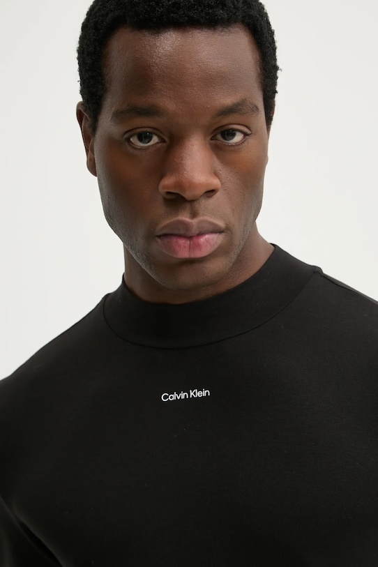 Tričko s dlouhým rukávem Calvin Klein černá K10K113792
