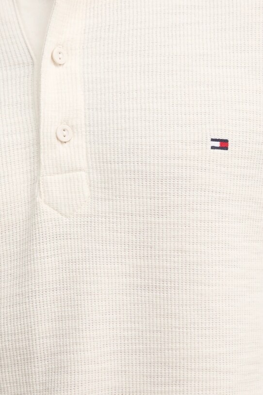 Tommy Hilfiger longsleeve din bumbac MW0MW37507 bej