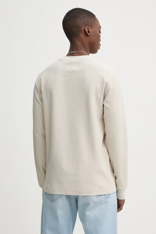 Oblečení Bavlněné tričko s dlouhým rukávem G-Star D25166.D617 béžová