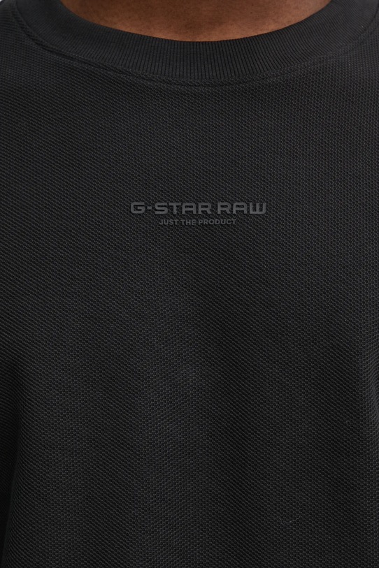 G-Star longsleeve din bumbac D25166.D617 negru