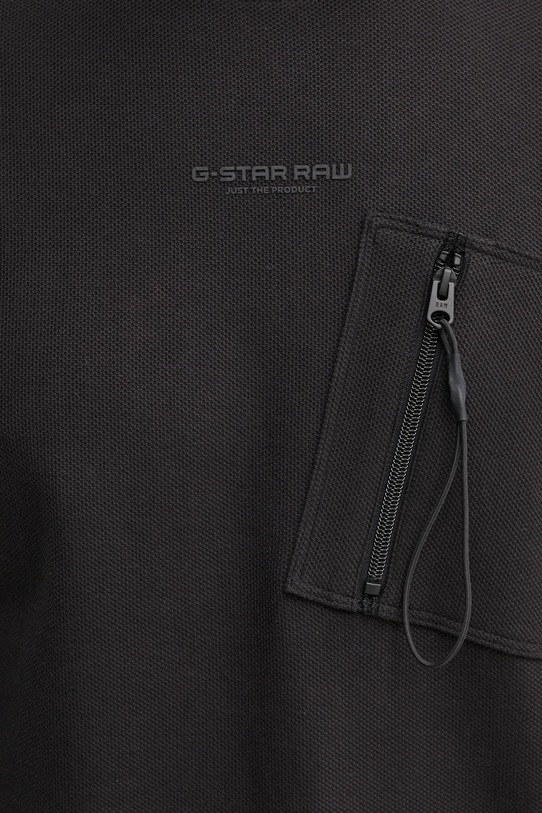 G-Star longsleeve din bumbac D25167.D617 negru