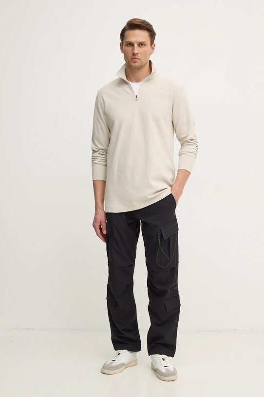 G-Star longsleeve din bumbac D26452.D617 bej SS25