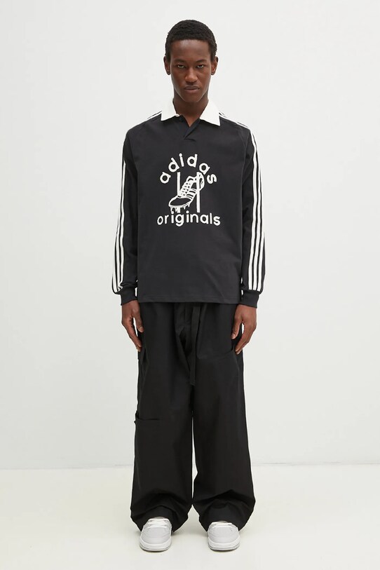 Tričko s dlouhým rukávem adidas Originals RUGBY JD1091 černá