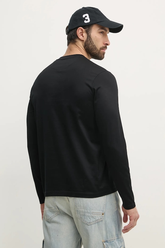 Îmbrăcăminte Paul&Shark longsleeve din bumbac 25411016 negru