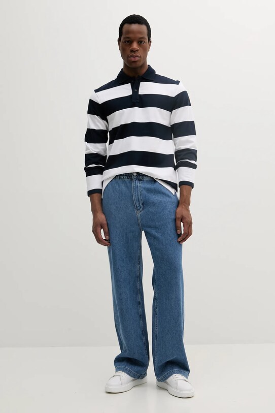 Paul&Shark longsleeve bawełniany 25411836 granatowy SS25
