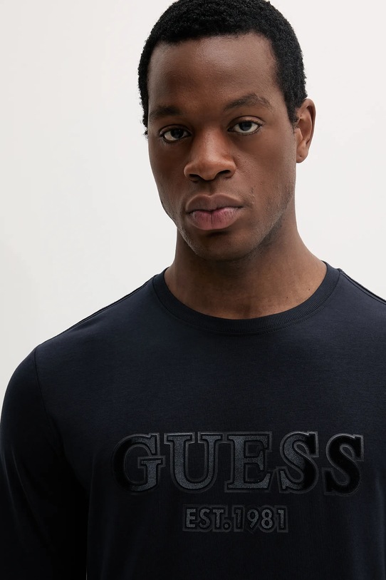 Majica dugih rukava Guess mornarsko plava M5RI13.J1314