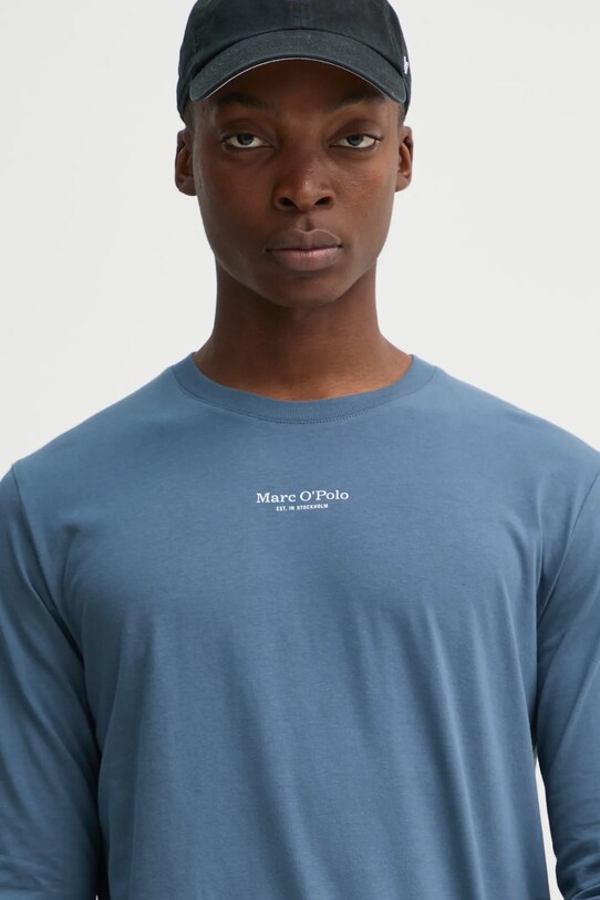 Marc O'Polo t-shirt bawełniany niebieski 520201252020