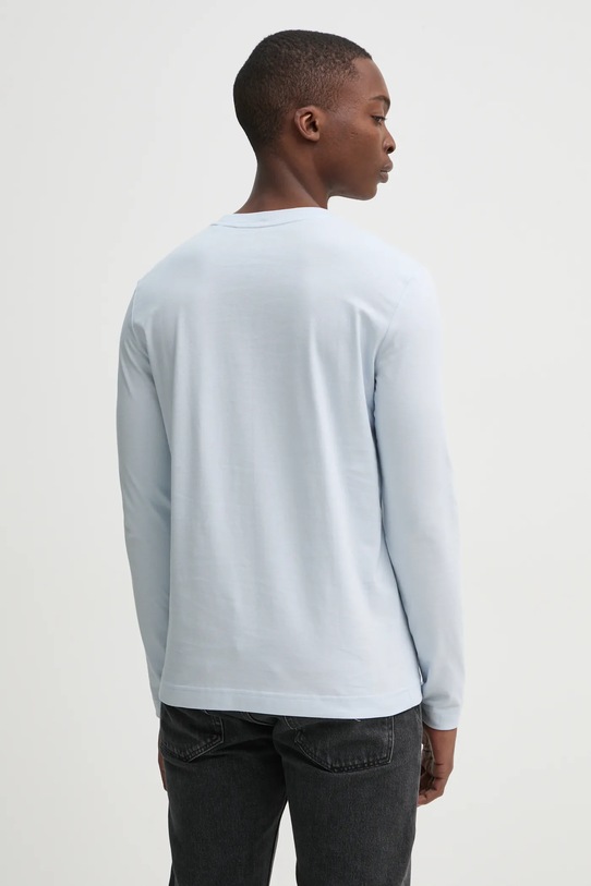 Oblečenie Bavlnené tričko s dlhým rukávom Marc O'Polo 520201252210 modrá