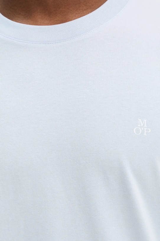 Bavlnené tričko s dlhým rukávom Marc O'Polo 520201252210 modrá