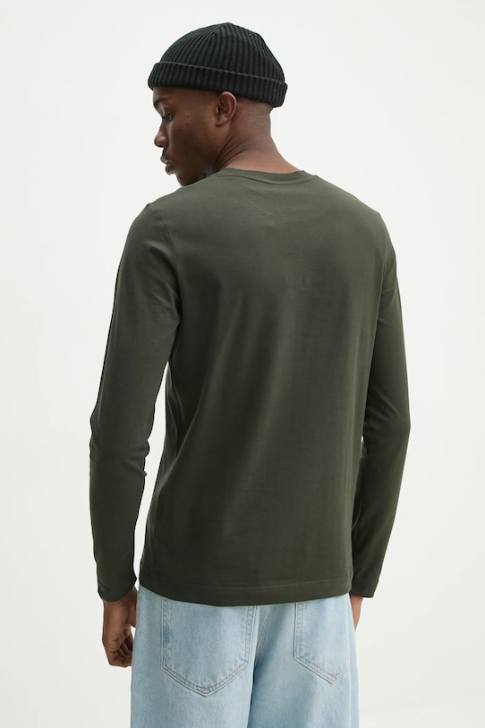 Oblečení Bavlněné tričko s dlouhým rukávem Marc O'Polo 520201252210 zelená