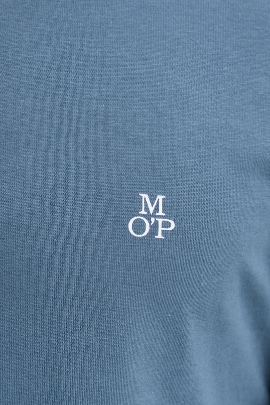 Bavlněné tričko s dlouhým rukávem Marc O'Polo 520201252210 modrá