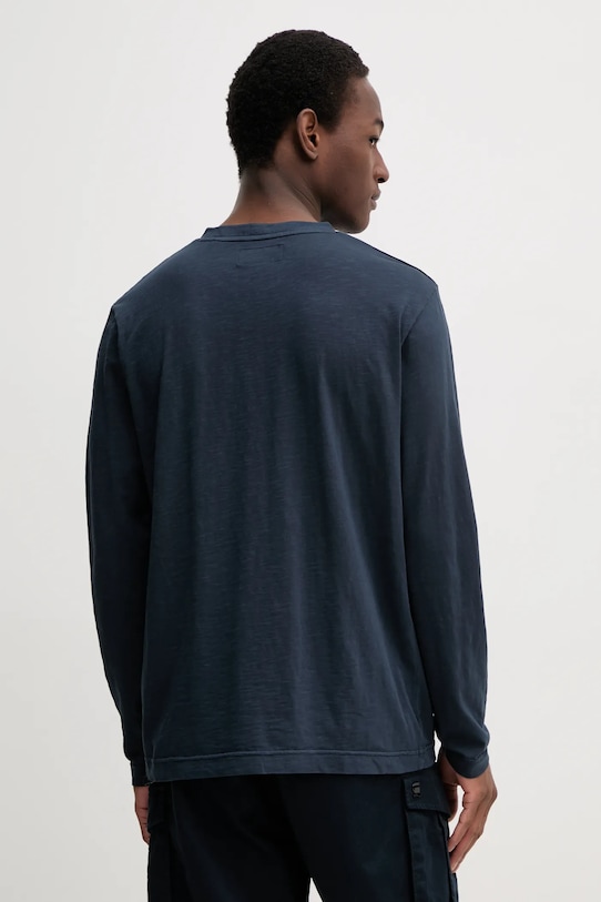 Odzież Marc O'Polo longsleeve bawełniany 522224652064 granatowy