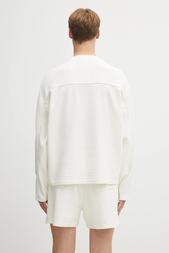 Odzież Represent longsleeve bawełniany Waffle Longsleeve MLM41209.72 beżowy