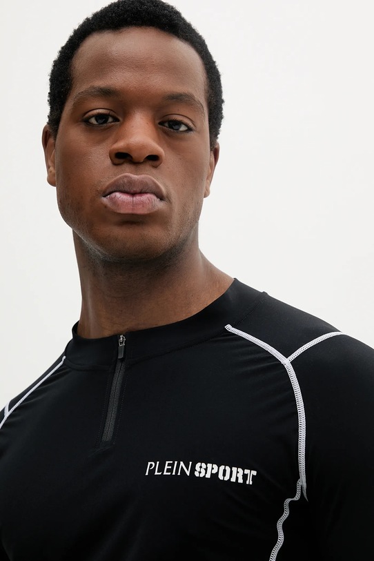 PLEIN SPORT longsleeve czarny SAEC.MTK7995.STE003N