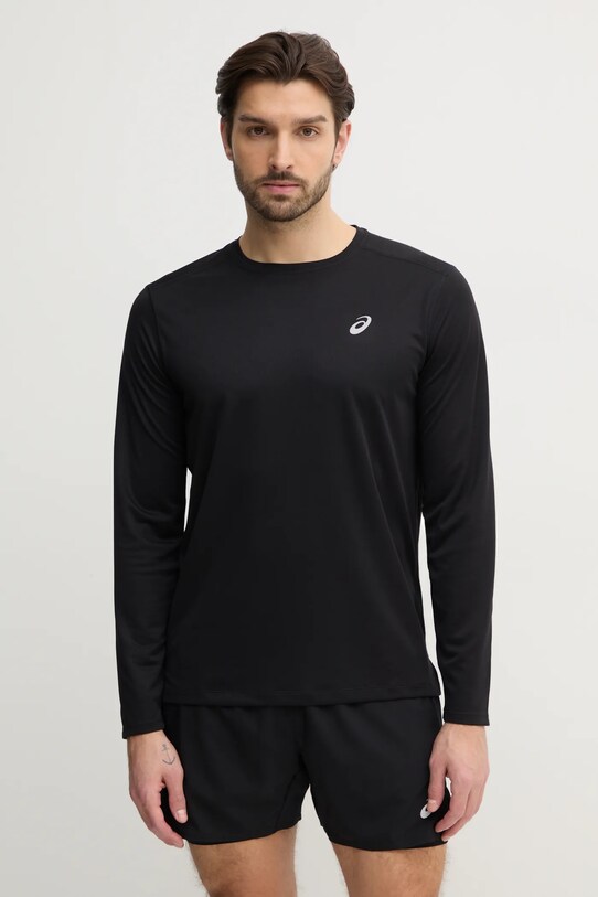 Лонгслив для бега Asics Core regular чёрный 2011D219