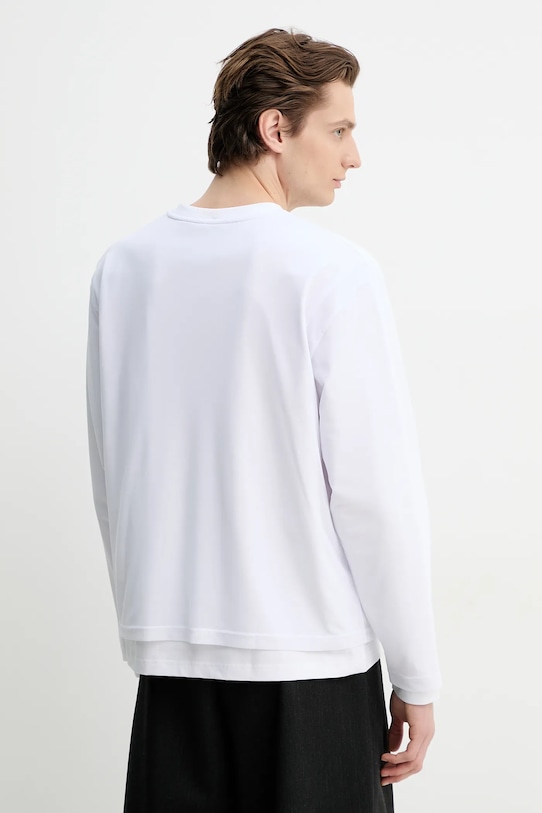 Îmbrăcăminte Heliot Emil longsleeve SS25.M.09.137.WHT02 alb