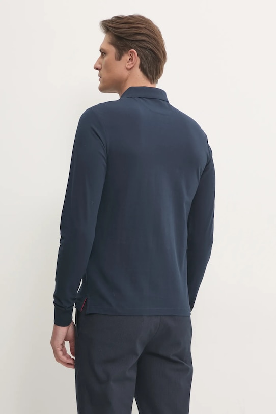 Odzież Hackett London longsleeve bawełniany HM550887 granatowy