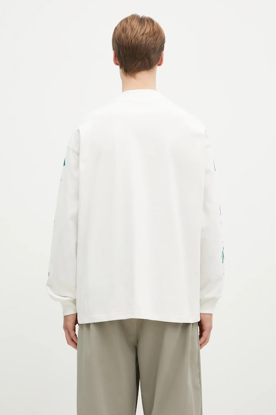 Abbigliamento adidas Originals top a maniche lunghe in cotone Equipment GFX Tee Longsleeve JN4846 bianco