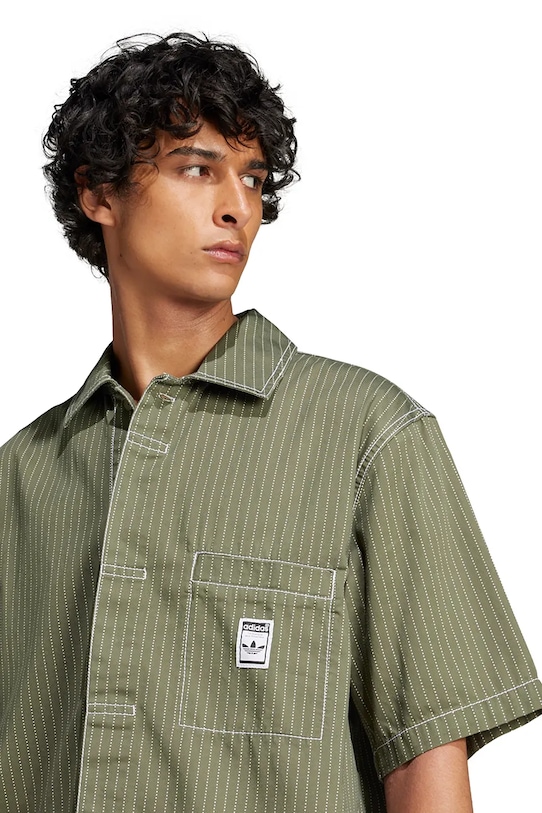 Одежда Рубашка adidas Originals Wabash Long Sleeve JP4480 зелёный